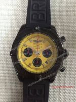 2017 Copy Breitling Avenger Chronograph Watch Yellow Face Black Rubber  (1)_th.jpg